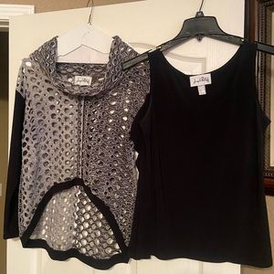 Joseph Ribkoff top with shell, SIZE 8